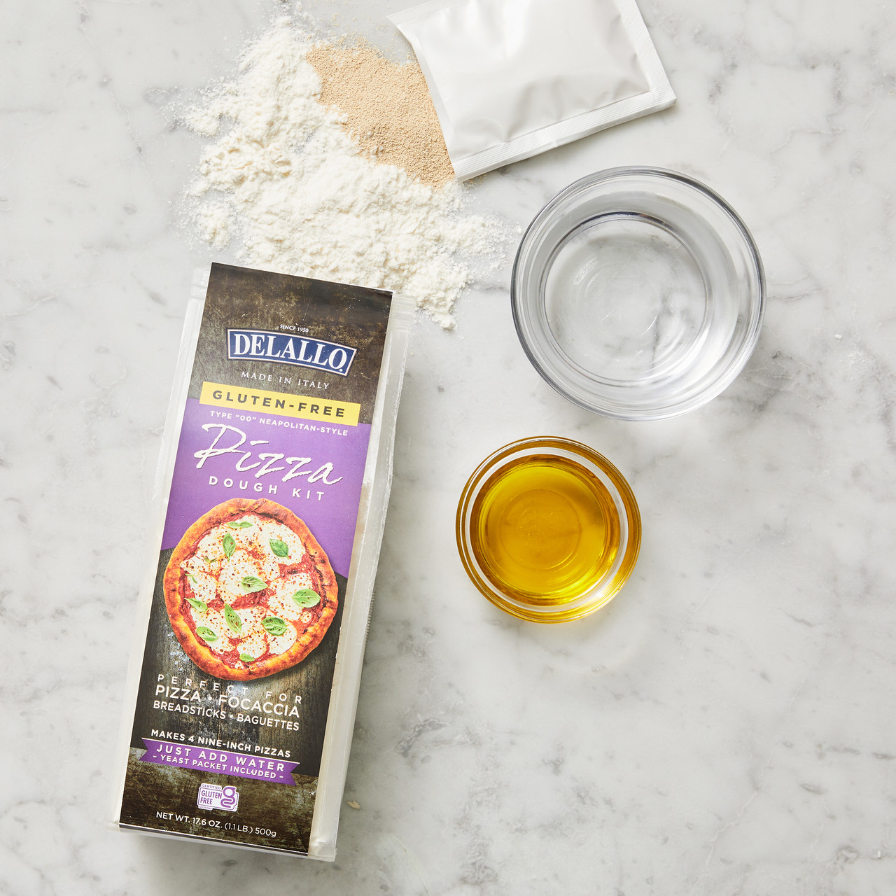 GlutenFree Pizza Dough Mix DeLallo