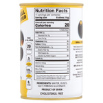 Side image of small pitted black ripe olives Side image of small pitted black ripe olives