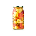 Back of jar for Mild Giardiniera