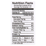 Nutritional panel of roasted red peppers