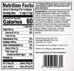Nutritional value of our  jar of Traditional Spaghetti Sauce. Nutritional value of our  jar of Traditional Spaghetti Sauce.