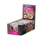 View of opened box of our Cookie Crush Single Serving Chocolate Covered Pretzels.