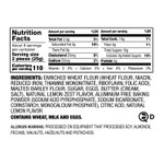 Lemon Biscottini Nutritional Panel