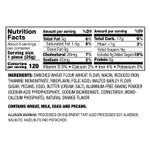Nutritional facts and ingredients for our Orange Pecan Biscotti.
