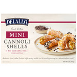 Front product image of cannoli shells in packaging