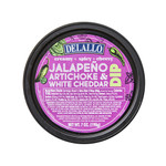 Top image of our Jalapeno Artichoke Dip cup.