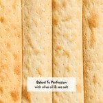 Close up of DeLallo Focaccia Thins.