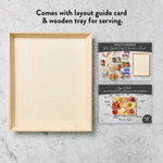 Charcuterie Large Board Get Together Party comes with layout guide and  wooden tray for serving