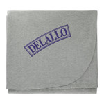 Grey Blanket with Logo in Corner