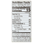 Nutritional panel of grilled artichoke halves Nutritional panel of grilled artichoke halves