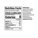 Nutritional facts for our Italian Pickled Cauliflower.