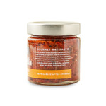 Side image of jar of our Sun Dried Tomato Bruschetta.