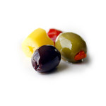 DeLallo Hot Pitted Olive Salad - 5 lb.