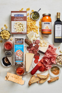 overhead view of Gourmet Italian Gift Box
