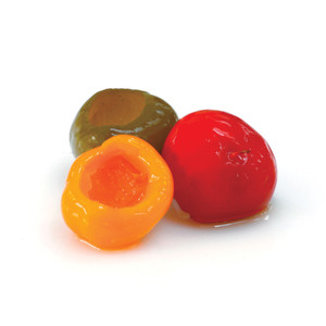 A picture of the Tri Colored Pepperazzi Peppers.