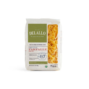 Product image of organic farfalle pasta