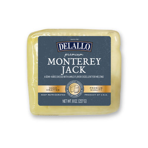 A front image of our Monterey Jack cheese