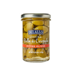 Jar of DeLallo Bella di Cerignola Olives Jar of DeLallo Bella di Cerignola Olives