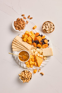 Overview of Cheese, Fruit and Nut Gift Box