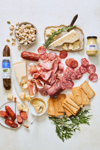 Italian Charcuterie Meat and Cheese Gift Basket