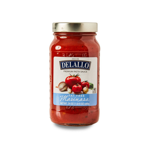 Front image of our jar of Fat Free Marinara Sauce. Front image of our jar of Fat Free Marinara Sauce.