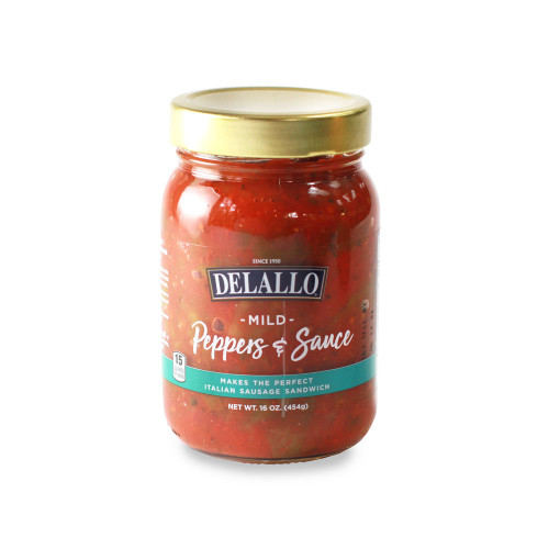 Front view of our jar of Mild Pepper Sauce.