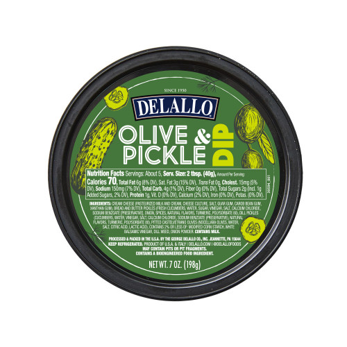 Top image of our Pickle Dip cup.