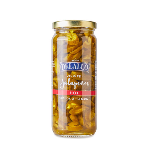 Front image of our Sliced Jalapeno Peppers in jar Front image of our Sliced Jalapeno Peppers in jar
