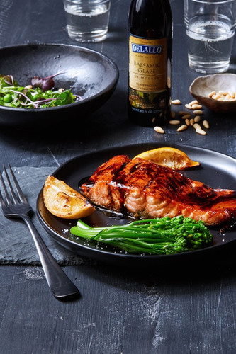Baked Salmon with Balsamic Brown Butter