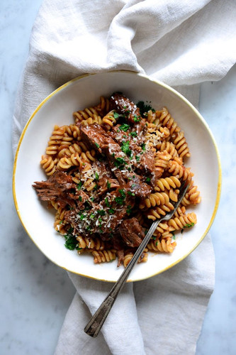 Braised Beef Ragù with Fusilli Braised Beef Ragù with Fusilli