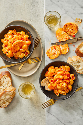 Calabrian Parmesan Butter with Shellbows