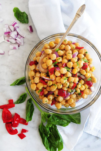 Chickpea Salad with Roasted Red Peppers Chickpea Salad with Roasted Red Peppers