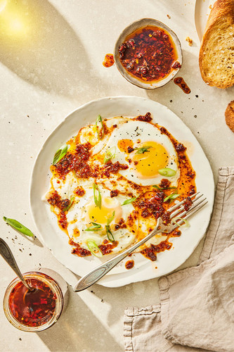 Chili Crisp Fried Eggs Chili Crisp Fried Eggs