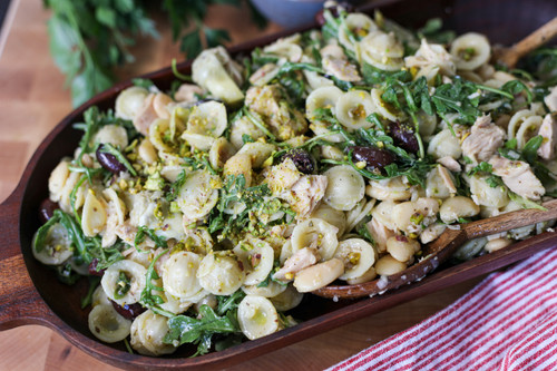 Tuna Pasta Salad with Olives and Beans