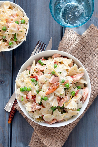 Creamy Dill Farfalle With Salmon Creamy Dill Farfalle With Salmon