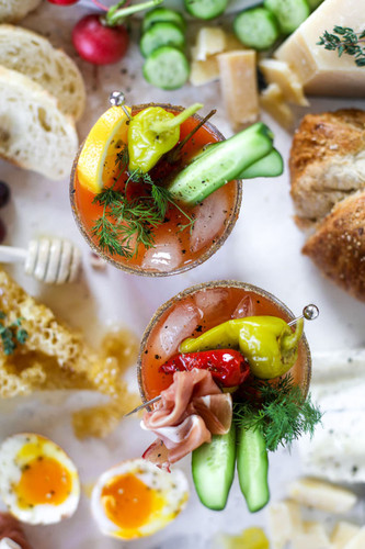 Calabrian Chili Bloody Marys Calabrian Chili Bloody Marys