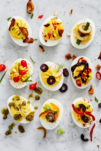 Mediterranean Deviled Eggs Mediterranean Deviled Eggs