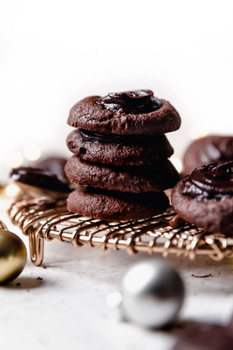 Double Chocolate Espresso Thumbprint Cookies Double Chocolate Espresso Thumbprint Cookies