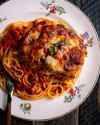 Eggplant Parmesan with Zesty Marinara Sauce