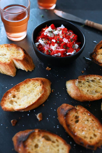 Feta Spread with Roasted Red and Piquillo Peppers Feta Spread with Roasted Red and Piquillo Peppers