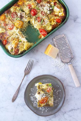 Gnocchi and Pesto Baked Eggs Gnocchi and Pesto Baked Eggs