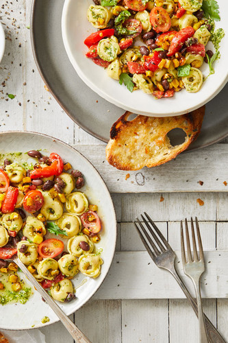 Grilled Corn Pesto Salad