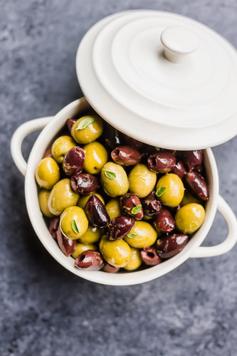 Lemony Baked Olives