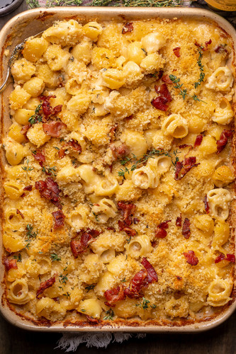 Macaroni and Cheese with Bacon and Gruyere Macaroni and Cheese with Bacon and Gruyere