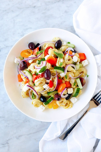 Mediterranean Tortellini With Tangy Feta Vinaigrette