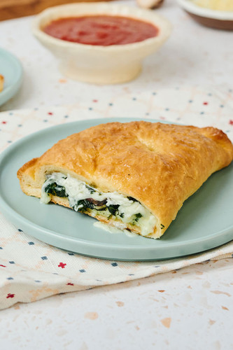 Mushroom and Spinach Calzone