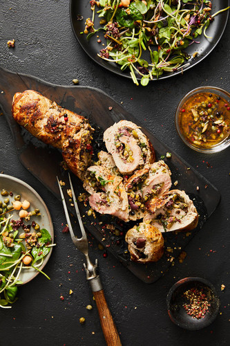 Olive & Herb Stuffed Pork Loin Olive & Herb Stuffed Pork Loin
