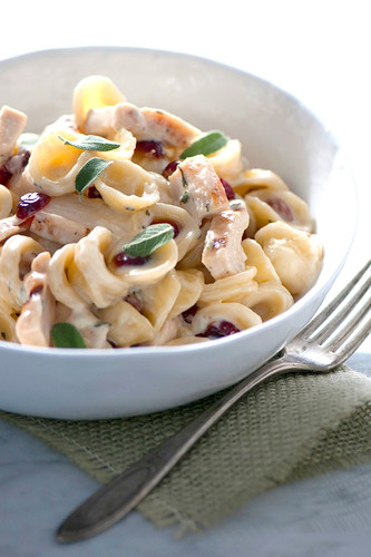 Orecchiette With Chicken In Goat Cheese Sage Sauce