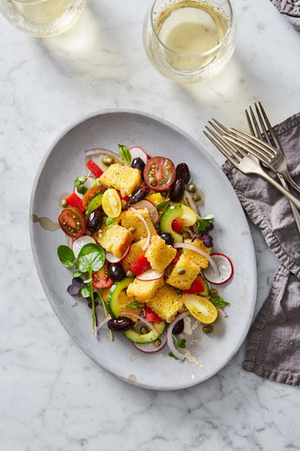 Panzanella with Olives and Capers