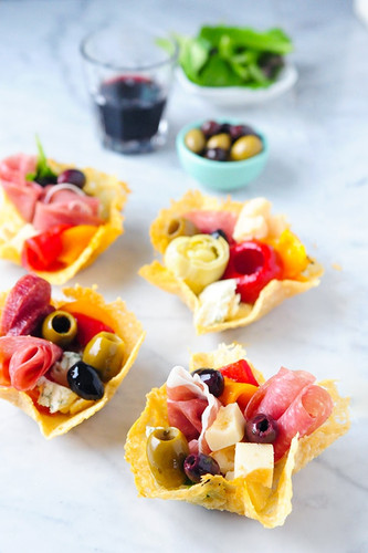 Parmesan Antipasto Cups Parmesan Antipasto Cups